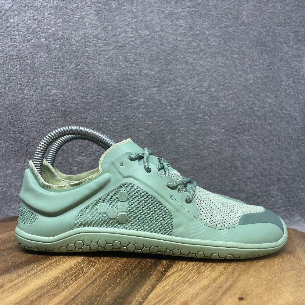 Vivobarefoot Primus Lite III Green Minimalist Athletic Sneakers Womens 37 US 6 - Picture 1 of 9